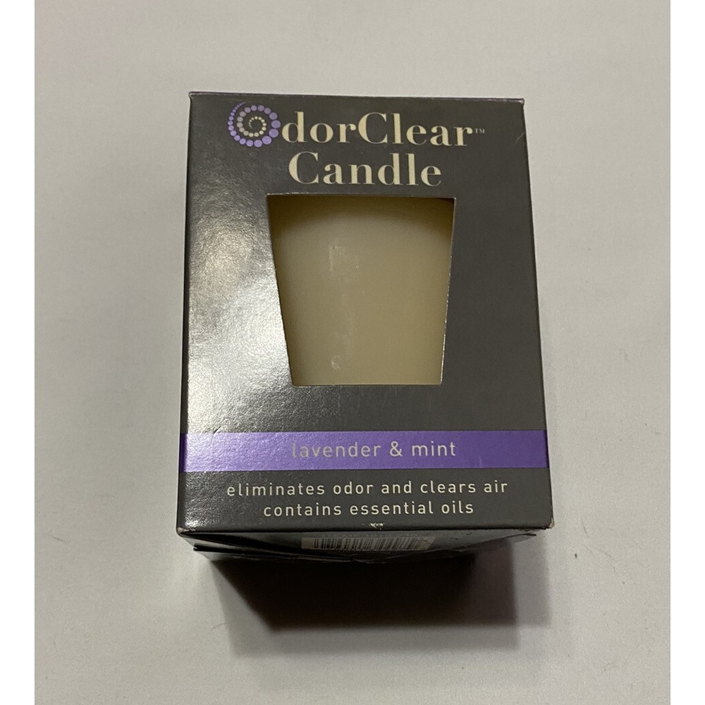 Odor Clear Candle-Lite Company Scented Lavender & Mint Discontinued 10 oz